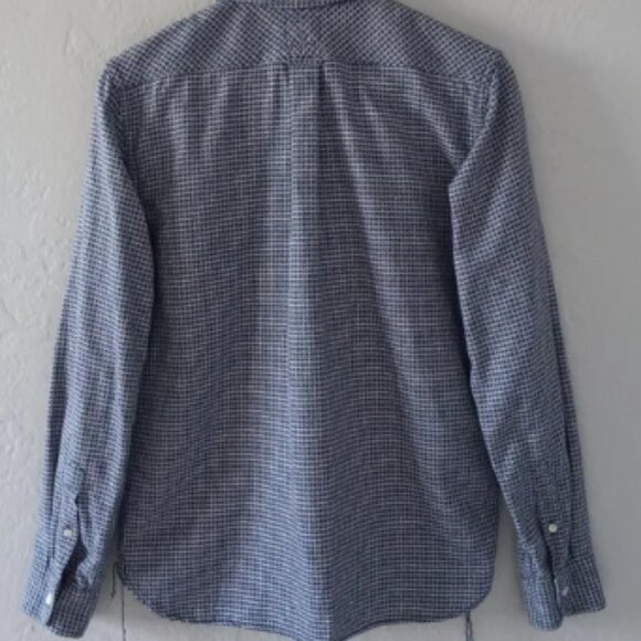 Samurai Jeans Co. Cotton Shirt Shuriken Chidori Houndstooth Made In Japan M - Picture 6 of 14
